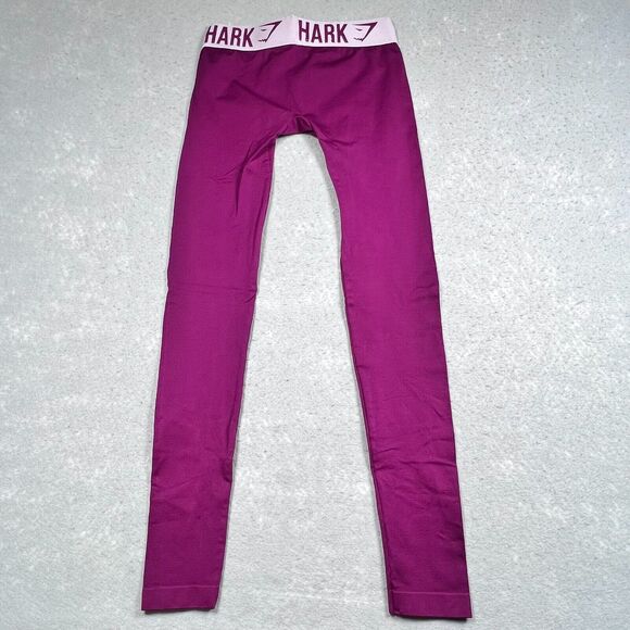 Gymshark Dry Compression Leggings Womens Size X-Small Maroon Athletic - Picture 7 of 9